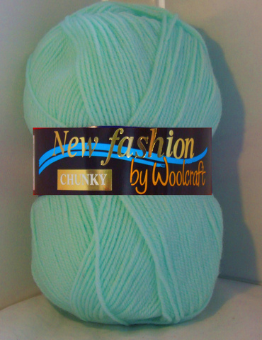 New Fashion Chunky Yarn 10 x 100g Balls Mint - Click Image to Close